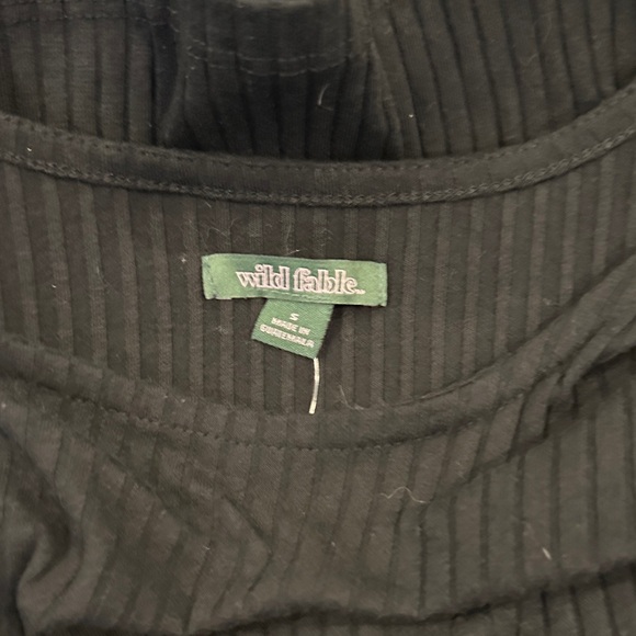 Wild Fable Black Ribbed Mini Dress - Picture 5 of 5